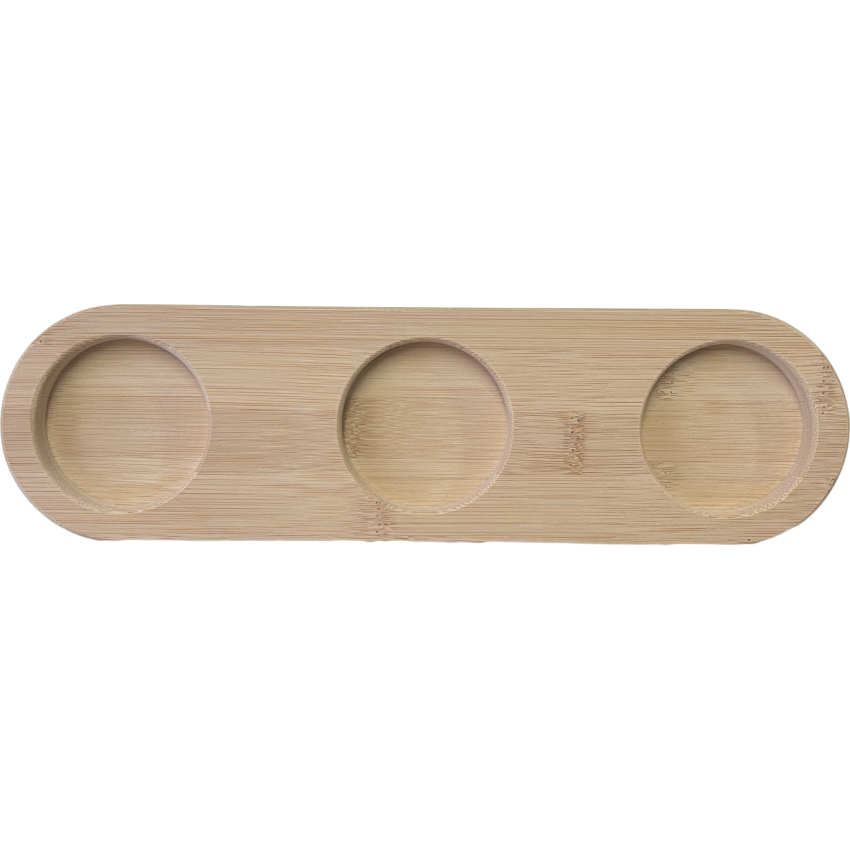 ΞΥΛΙΝΗ ΒΑΣΗ 30x8,5x2CM ΓΙΑ DIP ΜΠΩΛ 3 ΘΕΣΕΩΝ