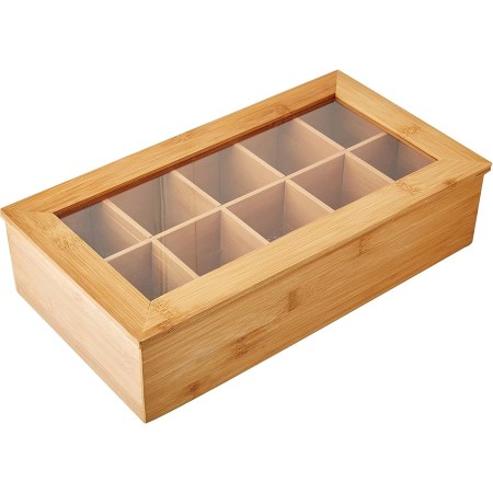 ΘΗΚΗ ΓΙΑ ΦΑΚΕΛΑΚΙΑ ΞΥΛΙΝΗ  10 ΘΕΣΕΩΝ 36x20x9 CM