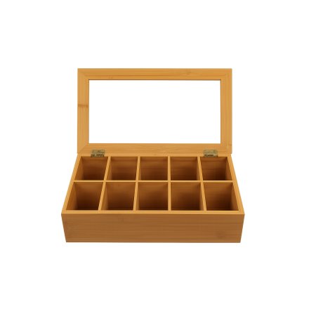 ΘΗΚΗ ΓΙΑ ΦΑΚΕΛΑΚΙΑ ΞΥΛΙΝΗ  10 ΘΕΣΕΩΝ 36x20x9 CM