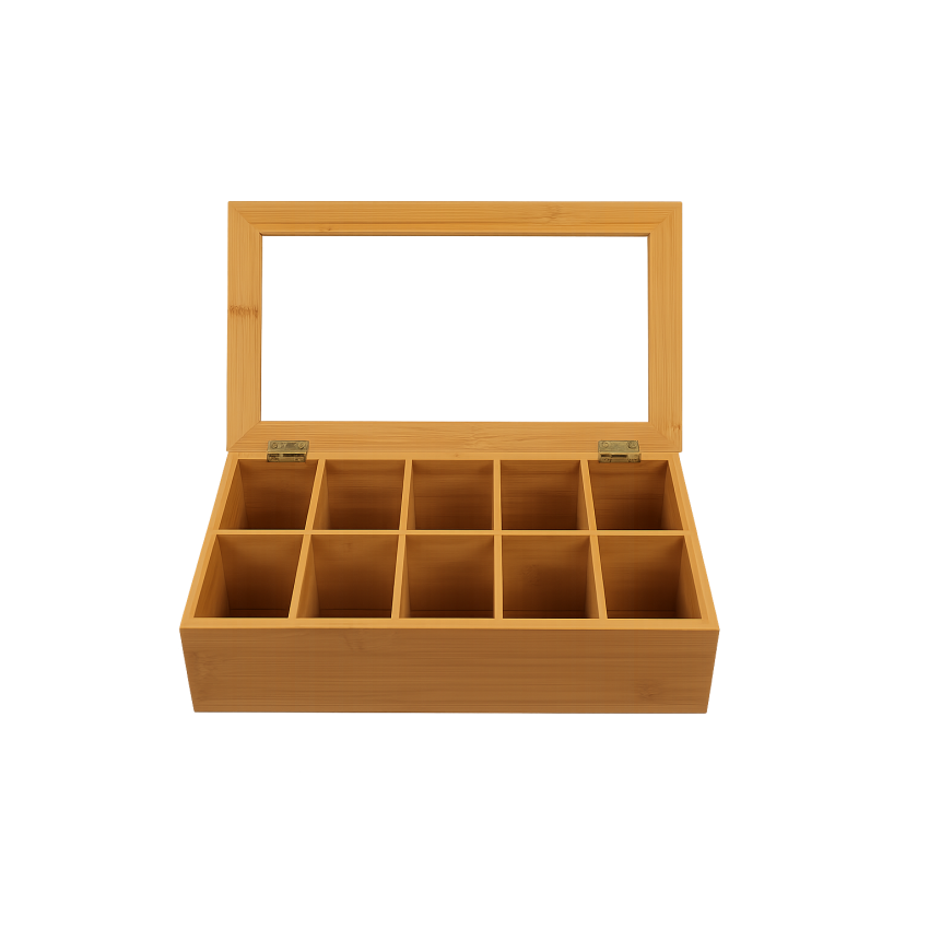 ΘΗΚΗ ΓΙΑ ΦΑΚΕΛΑΚΙΑ ΞΥΛΙΝΗ  10 ΘΕΣΕΩΝ 36x20x9 CM