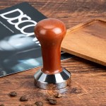 TAMPER ΙΝΟΧ 18/10 Ø 5,8CM x 9CM ΜΕ ΞΥΛΙΝΟ ΧΕΡΟΥΛΙ  