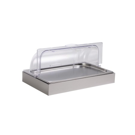 ΨΥΧΟΜΕΝΗ ΒΙΤΡΙΝΑ GN 1/1  ME INOX ΒΑΣΗ ΚΑΙ ΠΑΓΟΚΥΣΤΕΣ 