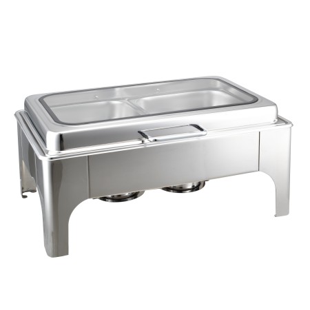 ΜΠΑΙΝ ΜΑΡΙ INOX GN 1/1 ΜΕ ΥΔΡΑΥΛΙΚΟ ΚΑΠΑΚΙ ΚΑΙ ΓΥΑΛΙΝΟ ΠΑΡΑΘΥΡΟ
