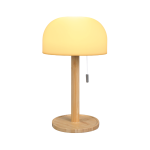 ΦΩΤΙΣΤΙΚΟ ΕΠΙΤΡΑΠΕΖΙΟ LED  ΞΥΛΙΝΟ  Ø 15 CM ΥΨΟΣ 18,5 CM