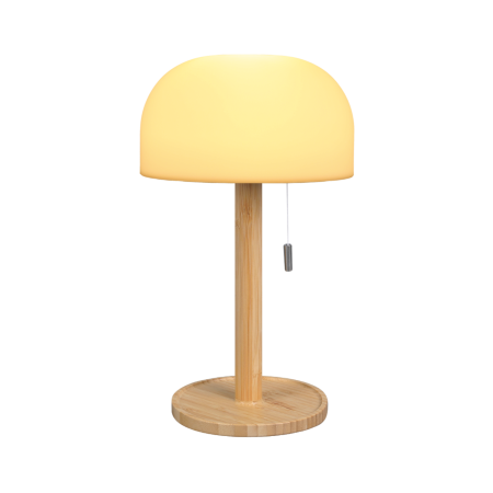 ΦΩΤΙΣΤΙΚΟ ΕΠΙΤΡΑΠΕΖΙΟ LED  ΞΥΛΙΝΟ  Ø 15 CM ΥΨΟΣ 18,5 CM