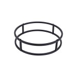 ΒΑΣΗ ΣΤΡΟΓΓΥΛΗ BLACK Ø32Χ8 CM IRON ΜΑΥΡΗ 