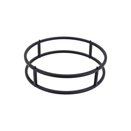 ΒΑΣΗ ΣΤΡΟΓΓΥΛΗ BLACK Ø32Χ8 CM IRON ΜΑΥΡΗ 