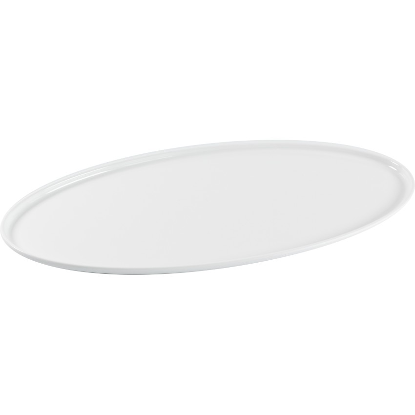 ΠΙΑΤΕΛΑ ΟΒΑΛ WHITE 60 x 30 x 1,65 CM ΜΕΛΑΜΙΝΗΣ ΚΙΝΑΣ