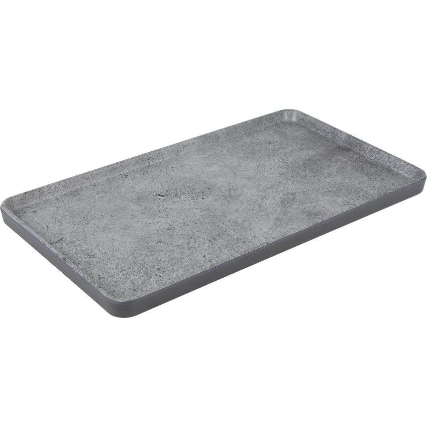 ΠΙΑΤΕΛΑ ΟΡΘΟΓΩΝΙΑ CONCRETE 35 x 20 x 2 CM ΜΕΛΑΜΙΝΗΣ ΚΙΝΑΣ