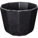 ΒΑΣΗ ΣΤΡΟΓΓΥΛΗ SPOTS BLACK Ø11,4x8,2 CM 440ML ΜΕΛΑΜΙΝΗΣ
