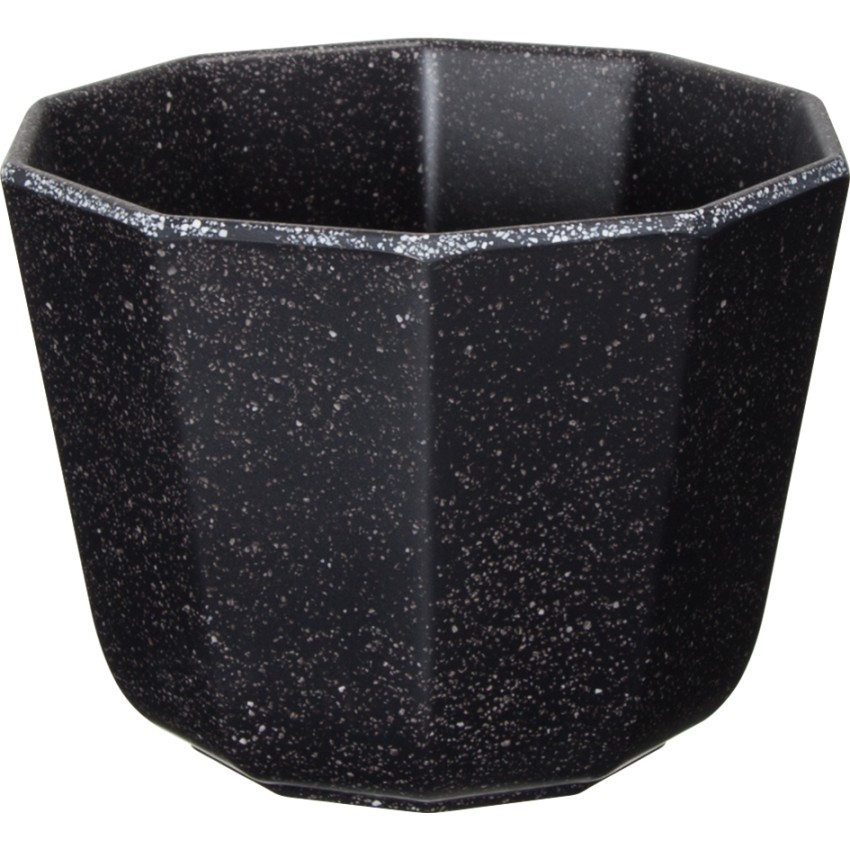 ΒΑΣΗ ΣΤΡΟΓΓΥΛΗ SPOTS BLACK Ø11,4x8,2 CM 440ML ΜΕΛΑΜΙΝΗΣ