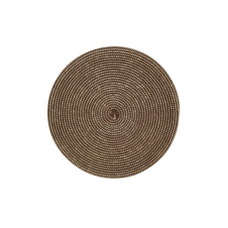 ΣΟΥΠΛΑ ΣΤΡΟΓΓΥΛΟ 36 CM WOVEN BROWN ΚΙΝΑΣ