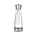 ΚΑΡΑΦΑ BOROSILICATE 1LT ΜΕ ΠΑΓΟΚΥΣΤΗ ΚΑΙ ΑΝΟΞΕΙΔΩΤΟ ΚΑΠΑΚΙ  SINO 