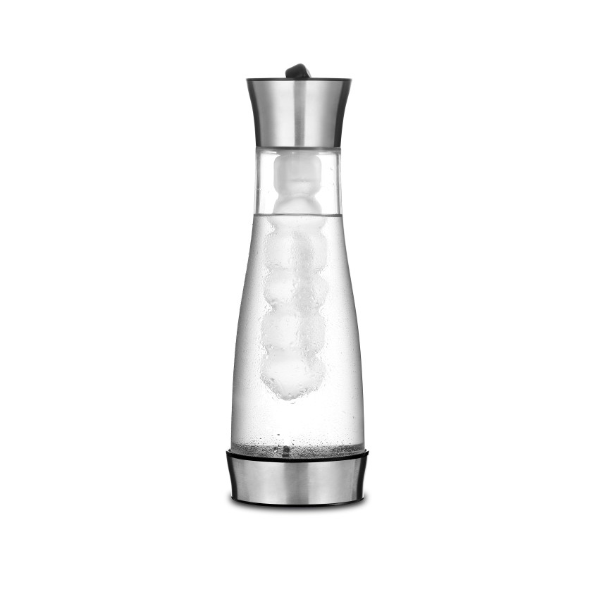 ΚΑΡΑΦΑ BOROSILICATE 1LT ΜΕ ΠΑΓΟΚΥΣΤΗ ΚΑΙ ΑΝΟΞΕΙΔΩΤΟ ΚΑΠΑΚΙ  SINO 