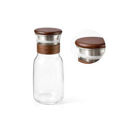 ΚΑΡΑΦΑ BOROSILICATE 1,5 ΛΤ ΜΕ ΞΥΛΙΝΟ ΚΑΠΑΚΙ