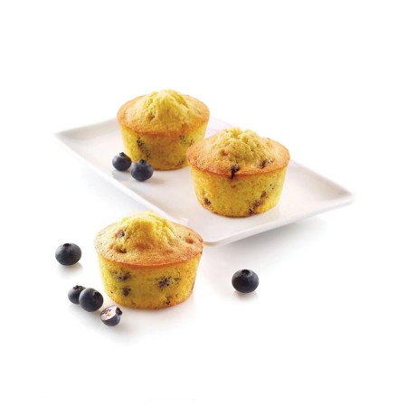 ΚΑΛΟΥΠΙ ΣΙΛΙΚΟΝΗΣ ΣΤΡΟΓΓΥΛΟ MUFFIN 6x100ML ΜΕΓΕΘΟΣ Ø7x3,5CM, 30X18CM SF023 SILIKOMART