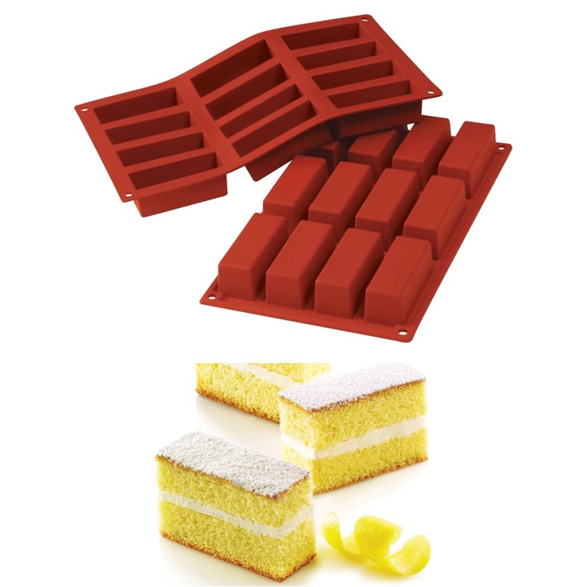 ΚΑΛΟΥΠΙ ΣΙΛΙΚΟΝΗΣ ΡΑΒΔΟΣ CAKE SF026 30Χ18 CM , 12Χ70ML 79X29X30MM SILIKOMART