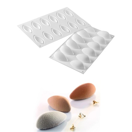 ΚΑΛΟΥΠΙ ΣΙΛΙΚΟΝΗΣ QUENELLE 12x24ML ΜΕΓΕΘΟΣ 6.3x2.9x2.8CM, 30X18CM  SILIKOMART