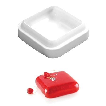 ΦΟΡΜΑ ΣΙΛΙΚΟΝΗΣ ΤΕΤΡΑΓΩΝΗ 1000ML ΜΕΓΕΘΟΣ 16x16x5CM,  GEM1000 SILIKOMART 