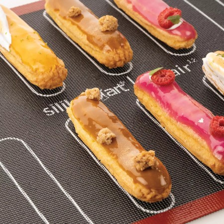 ΕΠΙΦΑΝΕΙΑ ΣΙΛΙΚΟΝΗΣ AIRMAT ECLAIR 12x2,5CM & Ø3-5 CM CHOUX 40x30 CM SILIKOMART 