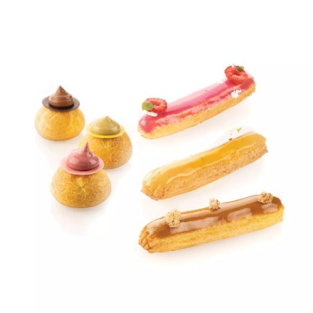 ΕΠΙΦΑΝΕΙΑ ΣΙΛΙΚΟΝΗΣ AIRMAT ECLAIR 12x2,5CM & Ø3-5 CM CHOUX 40x30 CM SILIKOMART 