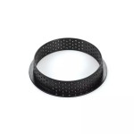 ΤΣΕΡΚΙΑ INOX ΣΕΤ 6 ΤΕΜ ΔΙΑΤΡΗΤΑ ΑΝΤΙΚΟΛΛΗΤΙΚΑ 8,2 CM ΜΑΥΡΑ SILIKOMART