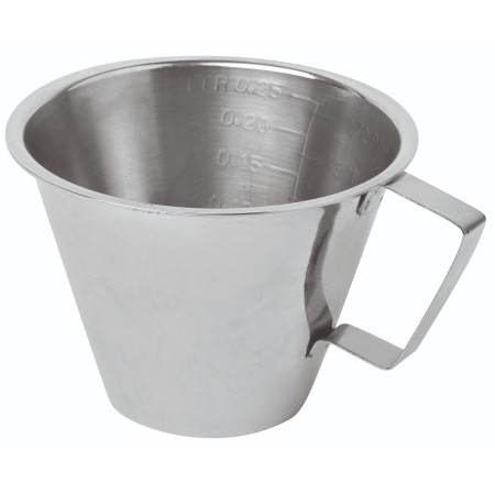 ΣΥΛΛΕΚΤΗΣ ΚΑΦΕ ΙΝΟΧ - ΜΕΖΟΥΡΑ 250ML Φ10 CM Y7,5CM 