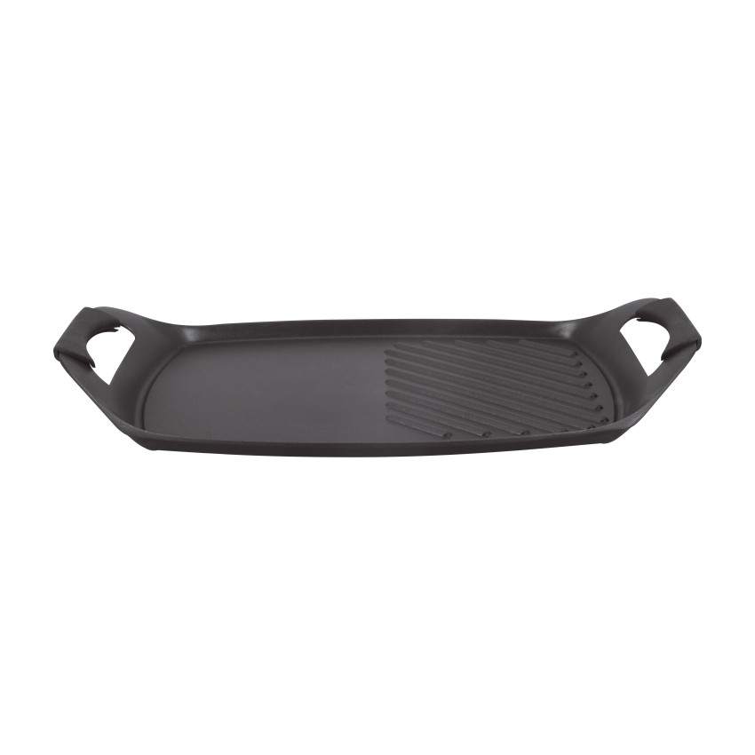 ΤΑΨΙ ΨΗΣΙΜΑΤΟΣ GRILL 44 x 29 CM ΑΝΤΙΚΟΛΛΗΤΙΚΟ ΑΛΟΥΜΙΝΙΟΥ INDUCTION ΜΕ ΛΑΒΕΣ