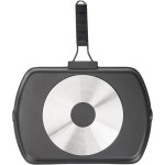 ΤΗΓΑΝΙ GRILL 34x24 CM ΑΝΤΙΚΟΛΛΗΤΙΚΟ ΑΛΟΥΜΙΝΙΟΥ INDUCTION ΜΕ ΣΠΑΣΤΗ ΛΑΒΗ
