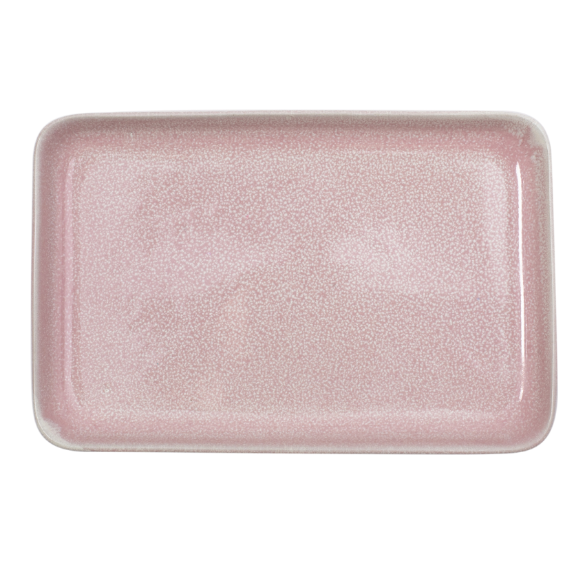 ΠΙΑΤΕΛΑ PINK REACTIVE GLAZE 20,5x13,5CM