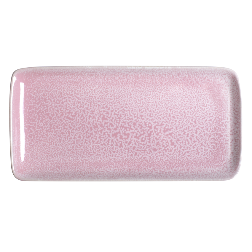 ΠΙΑΤΕΛΑ PINK REACTIVE GLAZE 28x14CM