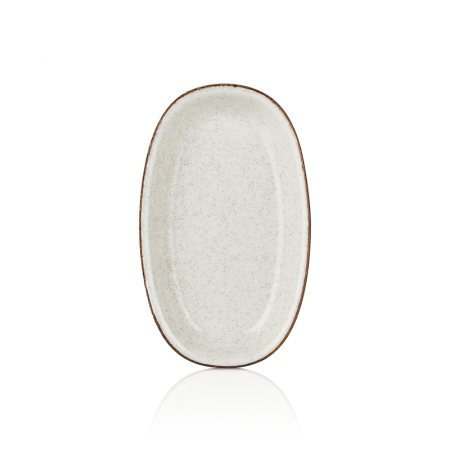 ΠΙΑΤΕΛΑ ΟΒΑΛ EFFECT DUST 19x11 CM BYBONE TURKISH PORCELAIN
