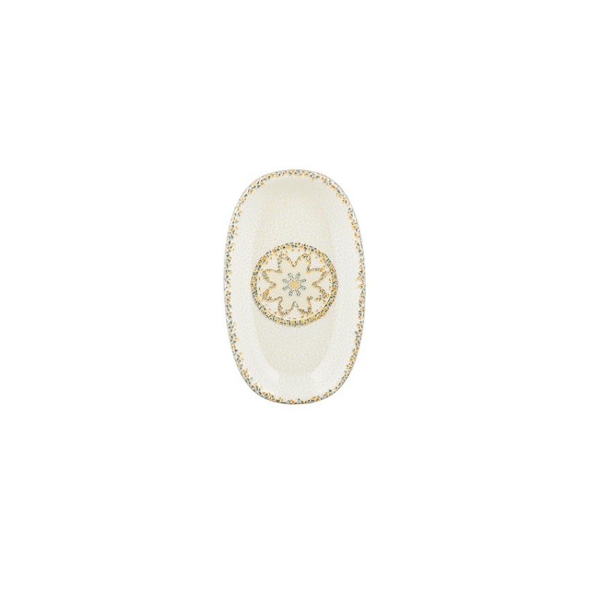 ΠΙΑΤΕΛΑ ΟΒΑΛ TESSERA 19x11 CM BYBONE
