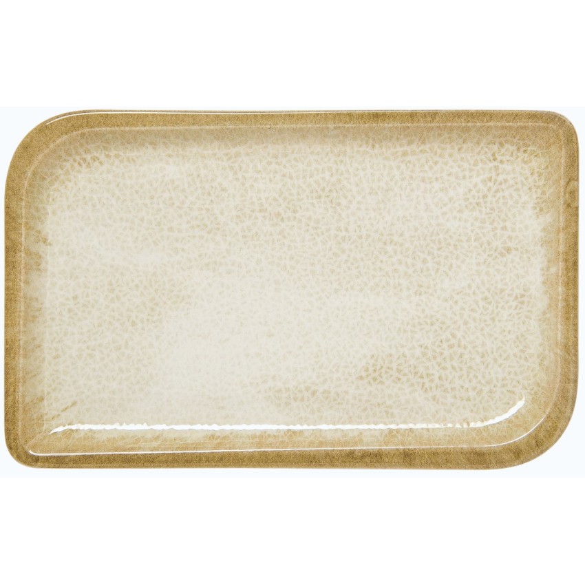 ΠΙΑΤΕΛΑ ΟΡΘΟΓΩΝΙΑ AMBIENCE YELLOW 36x21 CM BYBONE 