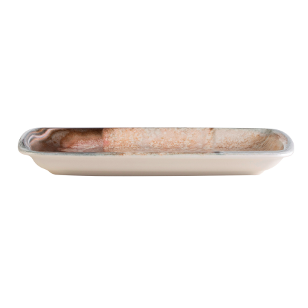 ΠΙΑΤΕΛΑ ΟΡΘΟΓΩΝΙΑ NATURA 24Χ14 CM NEW BONE CHINA 