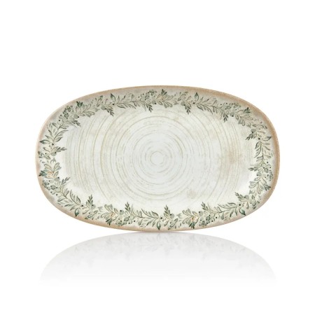 ΠΙΑΤΕΛΑ ΟΒΑΛ ΕΠΙΠΕΔΗ OLIVA 29X17.5 CM BYBONE