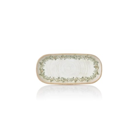 ΠΙΑΤΕΛΑ ΟΒΑΛ ΕΠΙΠΕΔΗ OLIVA 20.5X9.5 CM BYBONE