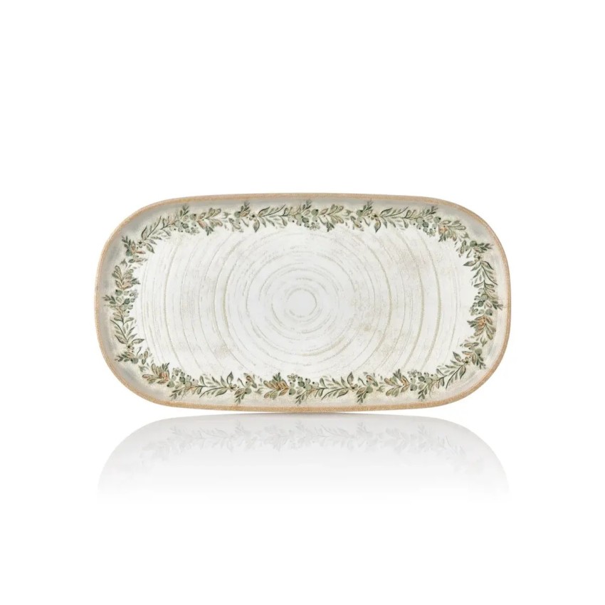 ΠΙΑΤΕΛΑ ΟΒΑΛ ΕΠΙΠΕΔΗ OLIVA 30Χ6 CM BYBONE