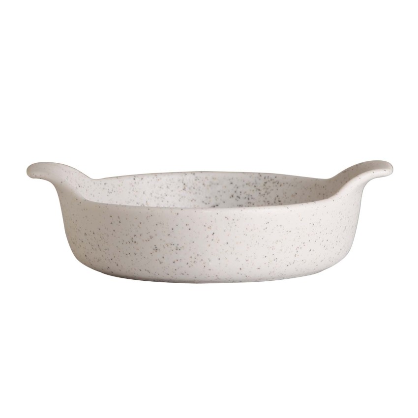 Σαγανάκι Στρογγυλό 25x21x5  cm White Dune Με Χερούλια