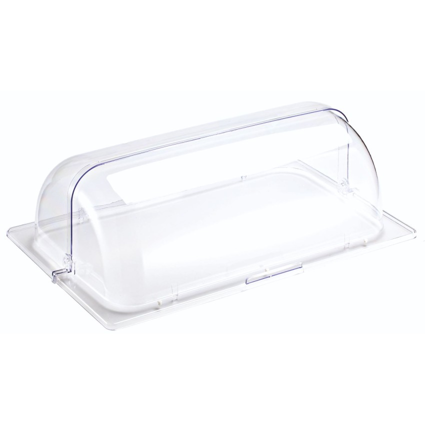 ΚΑΠΑΚΙ PC ROLL TOP GN 1/1 53X32CM ΔΙΑΦΑΝΕΣ 