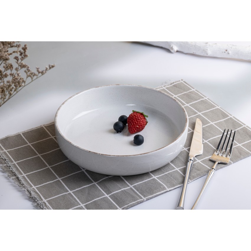ΠΙΑΤΟ ΕΠΙΠΕΔΟ 21CM BRUSH STONEWARE REACTIVE GLAZE