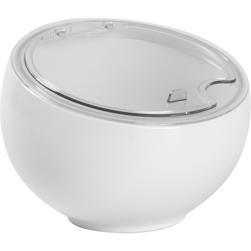 ΜΠΩΛ ORB WHITE MATT ΜΕΛΑΜΙΝΗΣ Ø20x14,6 CM 1600 ML  ΜΕ ΚΑΠΑΚΙ PC ΜΕ ΕΓΚΟΠΗ 