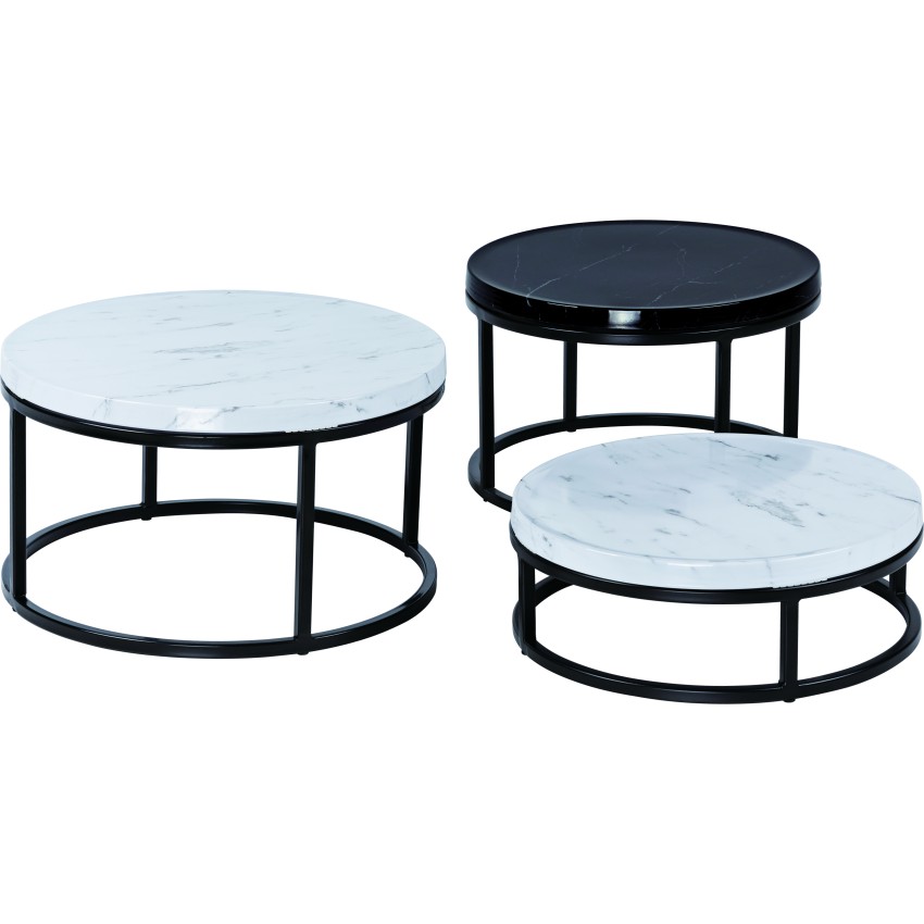 ΔΙΣΚΟΣ ΠΑΡΟΥΣΙΑΣΗΣ MARBLE ΣΤΡΟΓΓΥΛΟΣ Ø 32 x 1,7 CM ΜΕΛΑΜΙΝΗΣ ΚΙΝΑΣ