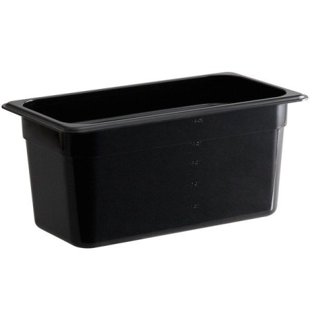 ΛΕΚΑΝΗ GASTRO 1/3 15CM POLYCARBONATE ΜΑΥΡΗ 