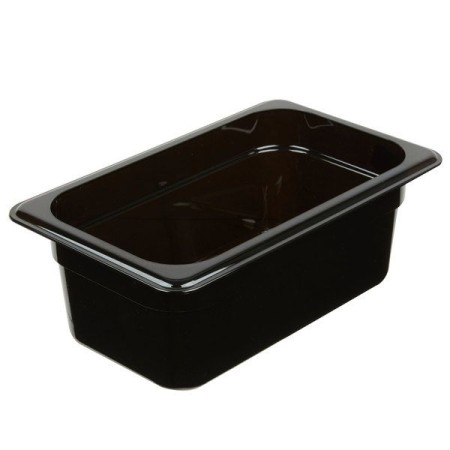 ΛΕΚΑΝΗ GASTRO 1/4 10CM POLYCARBONATE ΜΑΥΡΗ 