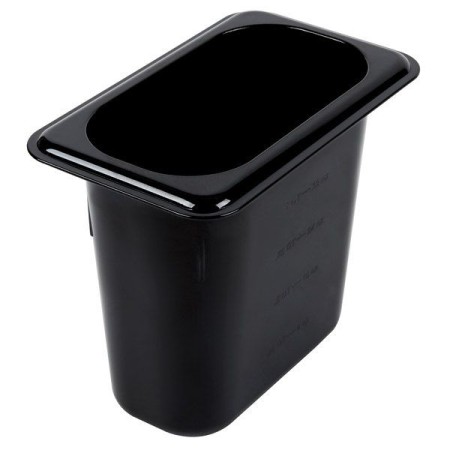 ΛΕΚΑΝΗ GASTRO 1/9 15CM POLYCARBONATE ΜΑΥΡΗ 